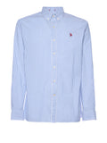 US POLO U Camicia Earle slim B.CO/CELESTE