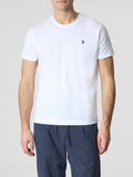 US POLO U T-shirt basic Mayn bianco