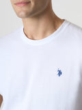 US POLO U T-shirt basic Mayn bianco