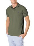US POLO U Polo Paul con profili contrasto e logo VERDE MILITARE