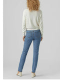 VERO MODA Cardigan corto scollo a v VMNEWLEXSUN bianco