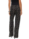 VERO MODA Pantaloni wide leg VMEASY NERO/BEIGE