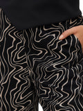 VERO MODA Pantaloni wide leg VMEASY NERO/BEIGE