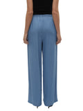 VERO MODA Pantalone loose in tencel BLU MEDIO