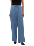 VERO MODA Pantalone loose in tencel BLU MEDIO