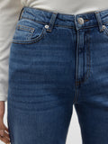 VERO MODA Jeans VMTESSA vita alta wide leg RA380 BLU MEDIO