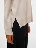 VERO MODA Pullover leggero VMSILJE scollo a v beige