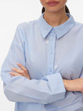 VERO MODA Camicia over con ricami azzurro