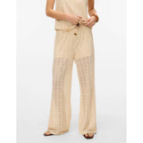VERO MODA Pantalone Maya traforato panna