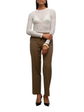 VERO MODA Maglia Tessy con trasparenze bianco