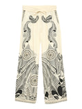 VERO MODA Pantalone Lalita stampato BEIGE MLT