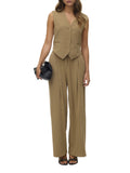 VERO MODA Pantalone tena wide leg coloniale