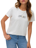VERO MODA T-shirt Kami bianco