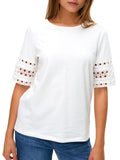 VERO MODA T-shirt Vacy bianco