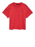 T-shirt ricamo farfalle
