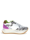 W6YZ D Sneakers Deva fantasie animalier B.CO NERO