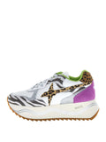 W6YZ D Sneakers Deva fantasie animalier B.CO NERO