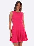 YES-ZEE D Abito corto smanicato fucsia