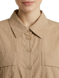 YES-ZEE D Giacca camicia con tasche FANGO