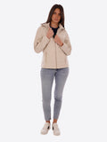 YES-ZEE D Giubbotto sfoderato con cappuccio beige