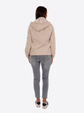 YES-ZEE D Giubbotto sfoderato con cappuccio beige