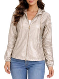YES-ZEE D Giubbino con cappuccio tecnico beige