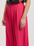 YES-ZEE D Pantaloni palazzo da completo fucsia