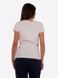 YES-ZEE D T-shirt basic stampa bianco