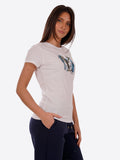 YES-ZEE D T-shirt basic stampa bianco