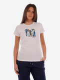 YES-ZEE D T-shirt basic stampa bianco