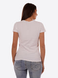 YES-ZEE D T-shirt basic stampa bianco