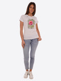 YES-ZEE D T-shirt basic stampa bianco