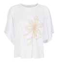T-shirt over con fiore