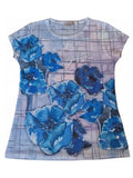 YES-ZEE D T-shirt con stampa sublimatica BLU MLT
