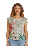 YES-ZEE D T-shirt stampa sublimatica militare