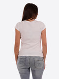 YES-ZEE D T-shirt girocollo stampa e logo bianco