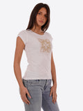 YES-ZEE D T-shirt girocollo stampa e logo bianco