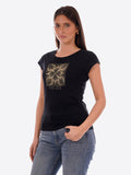 YES-ZEE D T-shirt girocollo con stampa nero