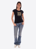 YES-ZEE D T-shirt girocollo con stampa nero