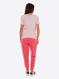 YES-ZEE D T-shirt con stampa astratta rosa