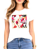 YES-ZEE D T-shirt girocollo con stampa bianco