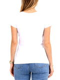 YES-ZEE D T-shirt girocollo con stampa bianco