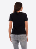 YES-ZEE D T-shirt con stampa multicolore NERO/B.CO