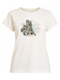 YES-ZEE D T-shirt stampa Parigi bianco