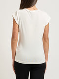 YES-ZEE D T-shirt con applicazioni bianco