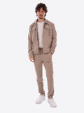YES-ZEE U Giacca con cappuccio tortora