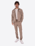 YES-ZEE U Giacca con cappuccio tortora
