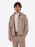 YES-ZEE U Giacca con cappuccio tortora