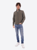 YES-ZEE U Giubbino in tessuto tecnico VERDE MILITARE