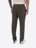 YES-ZEE U Pantaloni con coulisse e pinces VERDE MILITARE